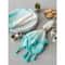 DII® Antique Striped Turquoise Tassel Napkins, 6ct.